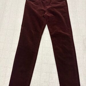 Kut from the Kloth Maroon Corduroy Trousers